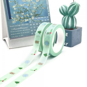 Oil Glue Paper ເຄື່ອງພິມອອກແບບຕົກແຕ່ງຍີ່ປຸ່ນສີສົ້ມ Custom ກາວ Masking Washi Paper Tape