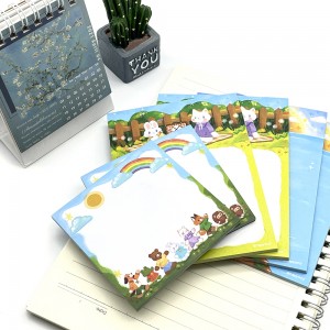 ក្រដាសជូតមាត់ផ្ទាល់ខ្លួន Notepad Printing Memo Pad ផ្សព្វផ្សាយកំណត់ចំណាំស្អិតដែលមាននិមិត្តសញ្ញា
