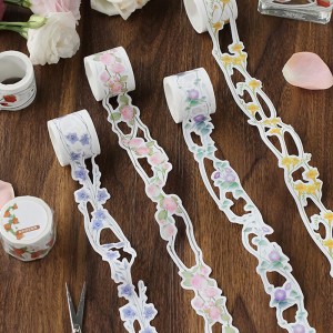 Beste kwaliteit op maat gemaakte hoge kwaliteit bedrukte zelfklevende kleur decoratieve vintage washi tape