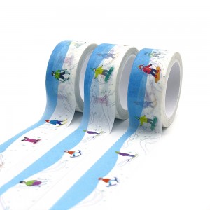 Papier Gegomde Tapekraft Nat Water Geaktiveerde Pasgemaakte Gom Paper Wit Kraft Washi Tape