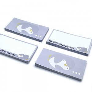 Almofada de memorando autoadesiva personalizada de desenho animado Bloco de notas adesivas papel de carta Notas adesivas personalizadas