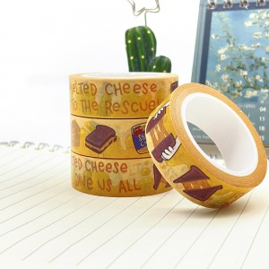 Custom Jieun nawaran Printing Single sided Washi Paper Tape