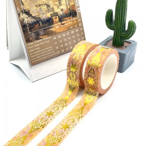 Washi Tape Set Foil Gold Flaco Decorativo Enmascaramiento Cintas Washi De China