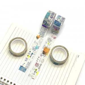 Washi Tape Korea Washi Masking Tape High Quality Custom Printed Dekorasi Masking Washi Tape kanggo Hadiah