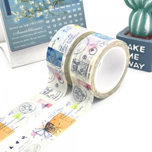 Washi Tape Corea Washi Masking Tape Nastro Washi decorativo stampato personalizzato di alta qualità per regalo
