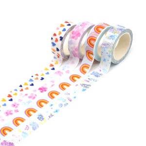 Hanger jo eigen ûntwerp giel wetterdicht dekorative papiermasker Zodiac Washi Tape
