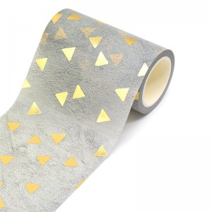 Թղթե փաթեթավորման արհեստներ Pantone Color Foil Cmyk Washi Tape Պատվերով տպված փայլաթիթեղով