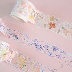 Floral Tape Flash Film Fashion Design Foil Washi Masking Tapes
