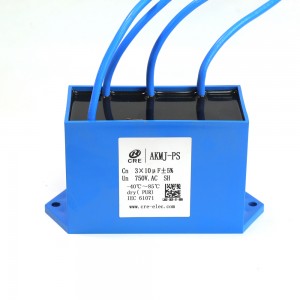 Високонапонски AC филм кондензатор со жичани кабли