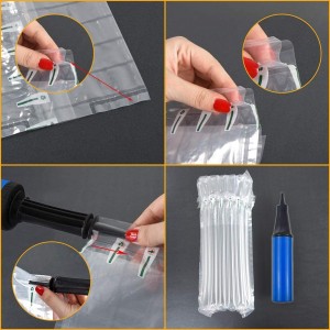 Afslagbare prys Stretch Wrap Bubble Air Wrapper Film Hoë Digtheid PE Materiaal vir Lugkussingmasjien