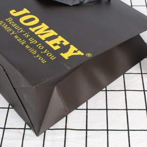 Groothandel zwarte mode winkelen papieren zak cadeau papieren zak aangepast merk