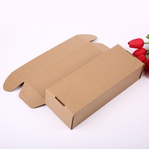 Hot-selling Custom Logo Kraft Paper Corrugated Carton Shipping Packaging Eco-Friendly Paper Rigid Makeup Aircraft Box