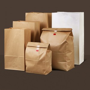 Manufacturer Wholsales Food Paper Bag Kraft Brown Paper Bag