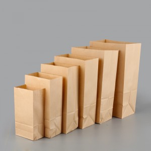 Manufacturer Wholsales Food Paper Bag Kraft Brown Paper Bag
