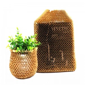 Pabrik anu paling laris Kisaran Lebar Gampang Digunakeun Bungkus Cushion Kraft Roll Wrapping Paper Dispenser Wrap Honeycomb Paper