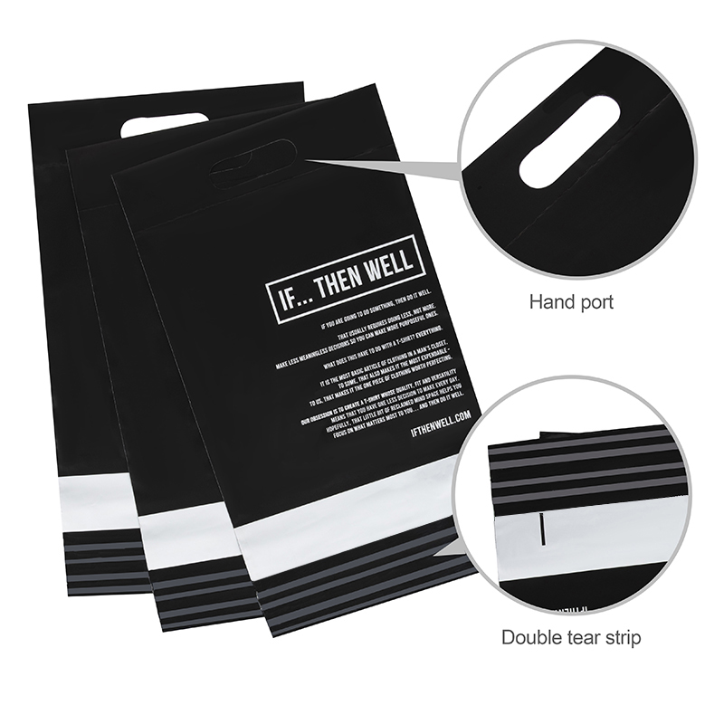 Handizkako Black Poly Mailer Waterproof Poly Bag fabrikatzailea