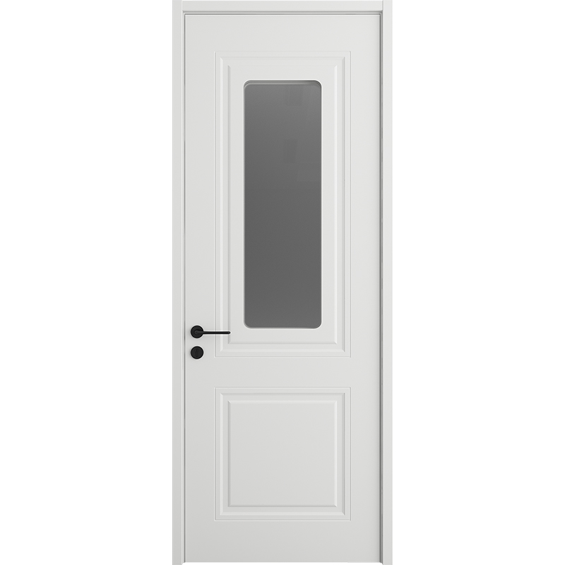 Imatge destacada de la porta interior composta de fusta segellada magnèticament en angle de 45 graus