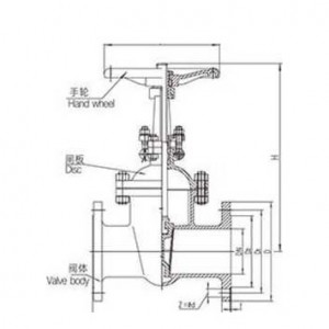 Stainless steel gate valve Z41W-16P/25P/40P