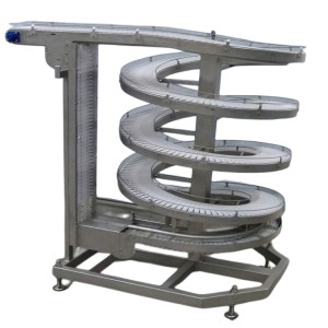 Flat top chain screw conveyor/ Flexible chains plate screw conveyor
