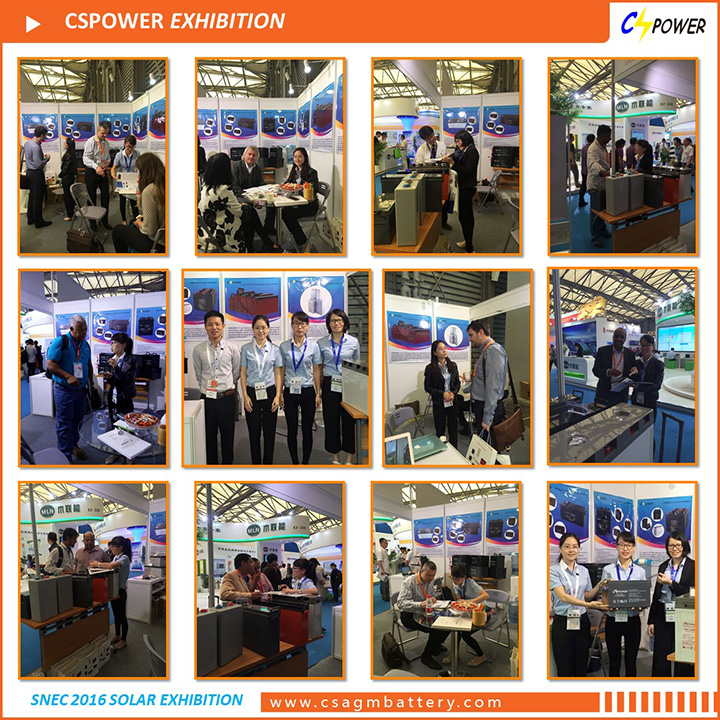 CSPOWER Battery Manatrika ny SNEC PV POWER EXPO 2016 any Shanghai
