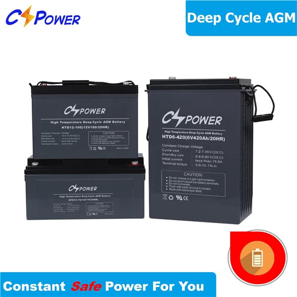 រូបភាពពិសេសរបស់ HTD Deep Cycle AGM Battery
