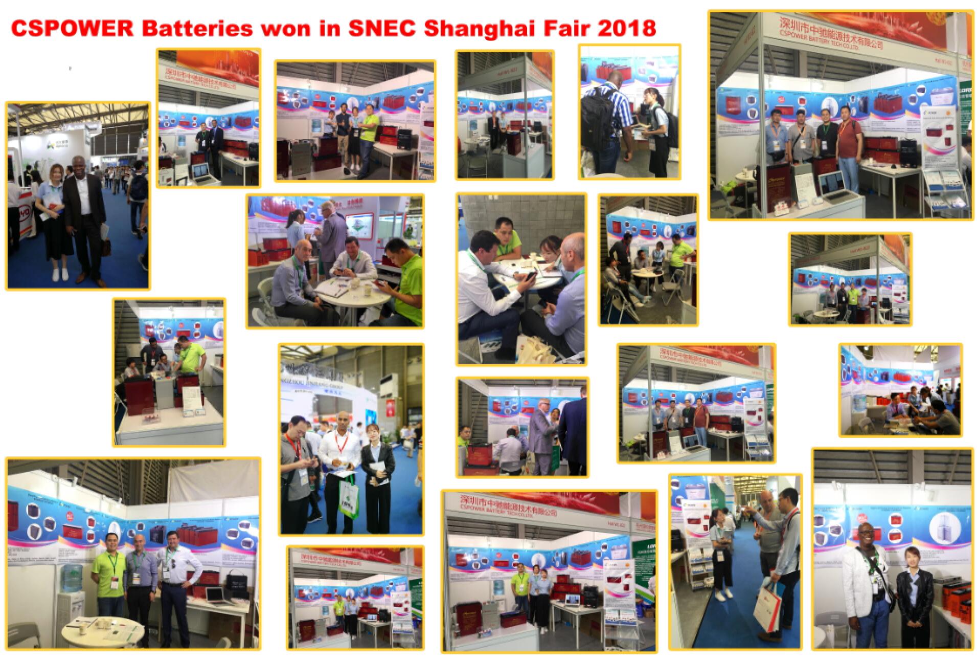 In die geplakte SNEC professionele sonkraguitstalling wat in Sjanghai bygewoon is, wat op 30 Mei geëindig het, het CSPOWER-batterye groot sukses behaal en verskeie gewaardeerde kliënte