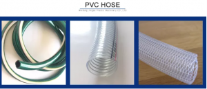 Linha de tubo de mangueira reforçada com fio de aço PVC