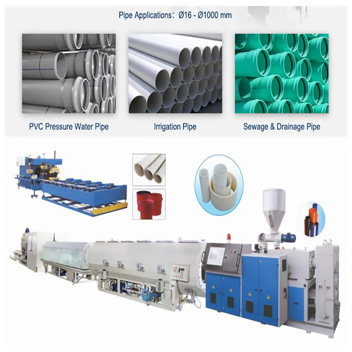 Jalur produksi pipa PVC