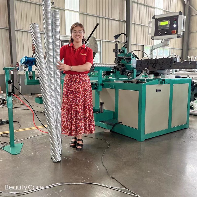 Forspændt metal korrugeret rør maskine national standard maskine til forsendelse til Jiangxi