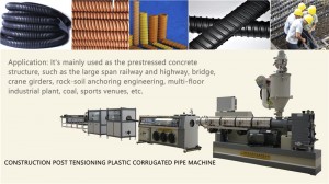 Plastic Cable Protection Spiral Pipe Machine HDPE Spiral Pipe Production Line Makinarya