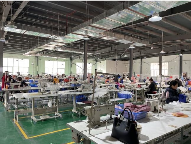 The new industry of bags makes the relocated people live and work in peace and contentment