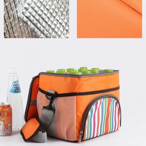 Promo Colorful Cooler Bag Lunch Bag Pêşkêşiya