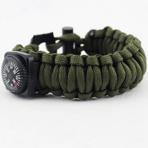 Outdoor Adventure Survival-armband met geweven touw