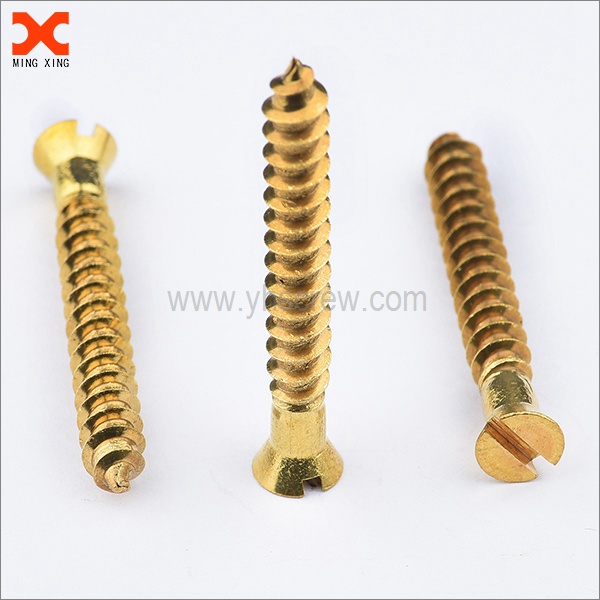 Countersunk slotted brass self tapping screws moetsi