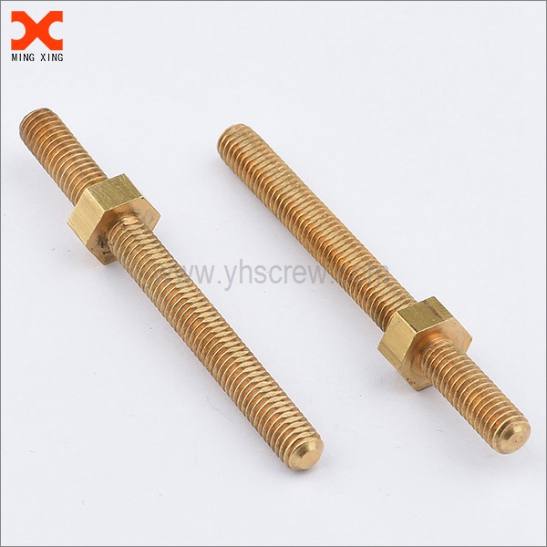 Custom na brass hex double ended bolt screw manufacturer