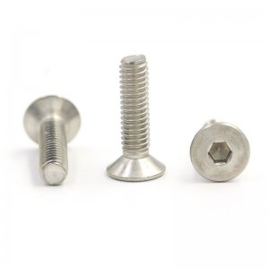 flat countersunk head screw Na-customize na mga fastener