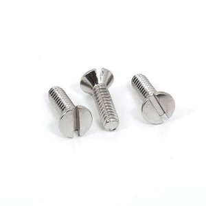 countersunk flat head slotted machine screws