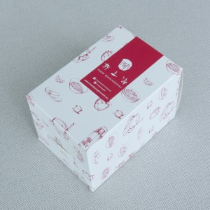 Caixa de embalagem de papelão brilhante revestida personalizada caixa dobrável