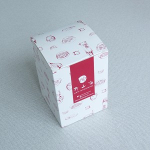Boîte pliable de boîte d'emballage de papier de carton brillant enduit par coutume