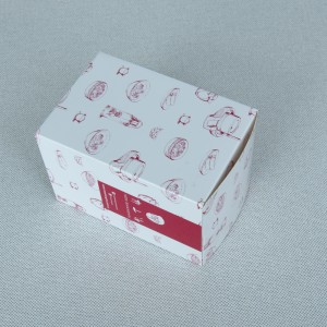 Egendefinert belagt glanset papp-emballasjeboks Sammenleggbar boks
