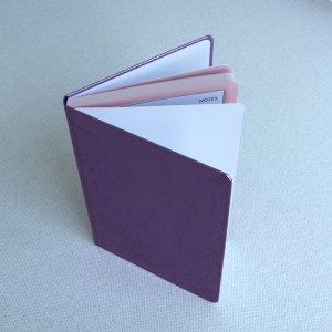 Bloc-notes d'écriture de cahier de papier kraft personnalisé