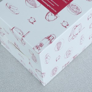 Aṣa Ti a bo Didan Paali Paper Packaging Box Foldable Box