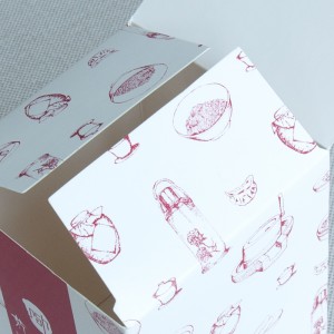 Складна коробка для пакувальної коробки з глянцевого картону з власним покриттям