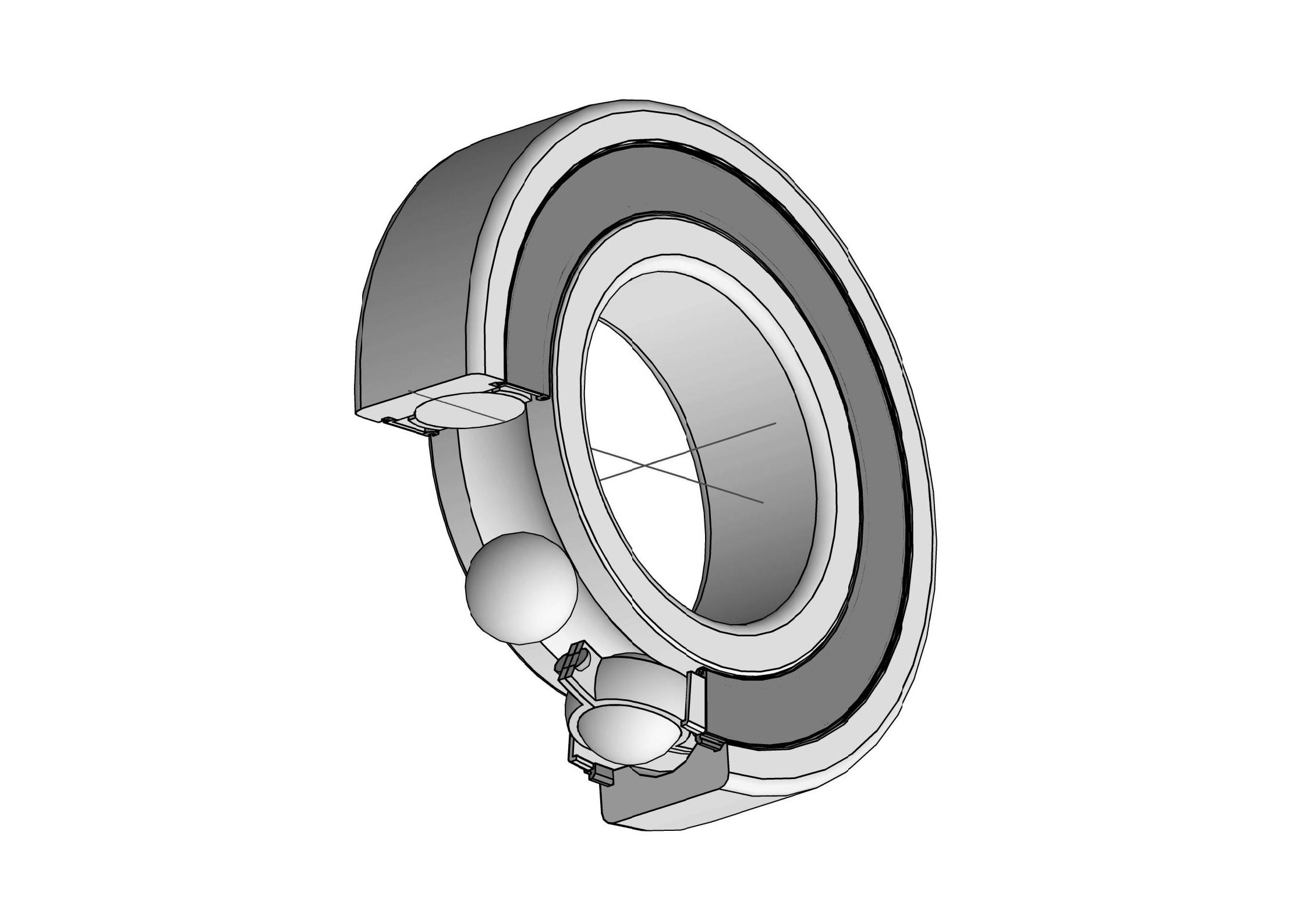 16002, 16002-2RS ,16002-2Z ជួរដេកតែមួយ Deep Groove ball bearing