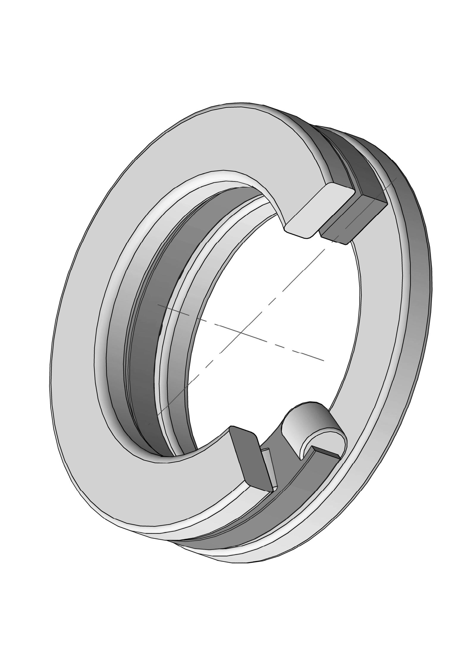 81248 M ທໍ່ລູກກອກ cylindrical thrust bearing