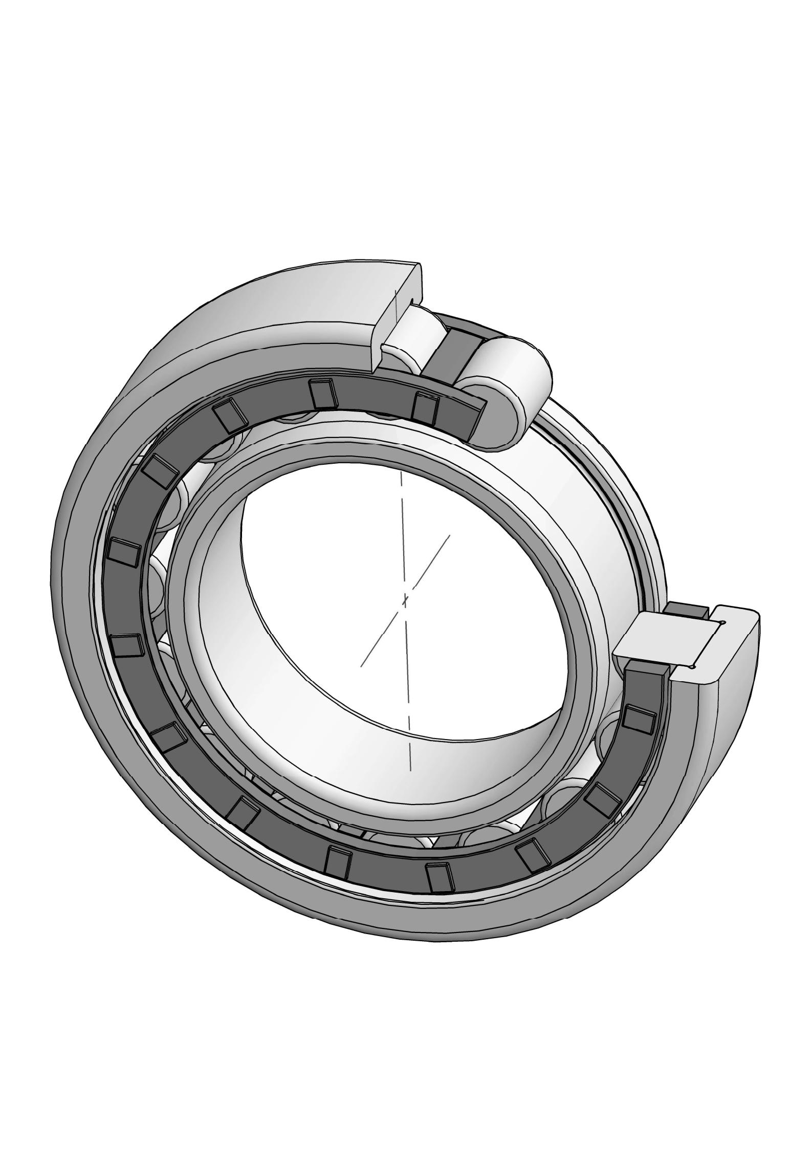 NJ2334-EM otu ahịrị cylindrical roller bearing
