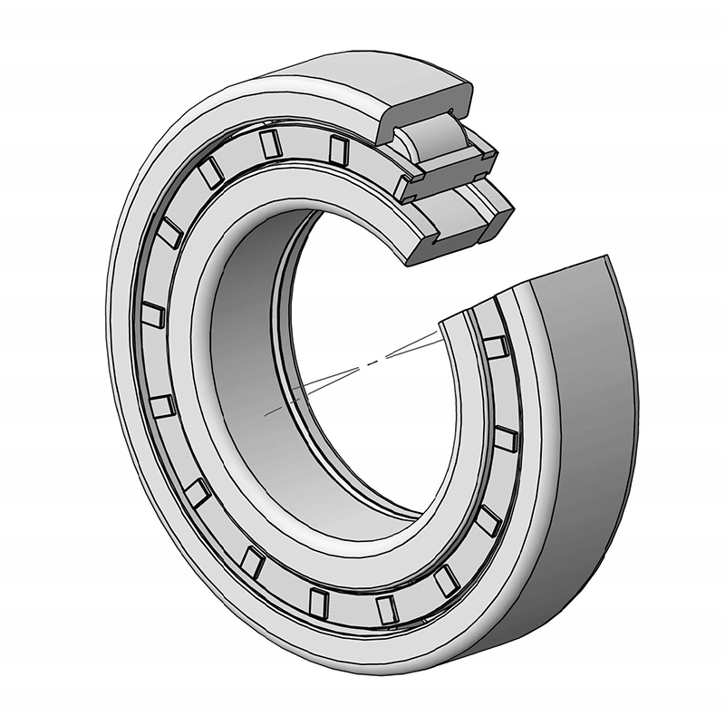 NUP244-EM Otu ahịrị cylindrical roller bearing