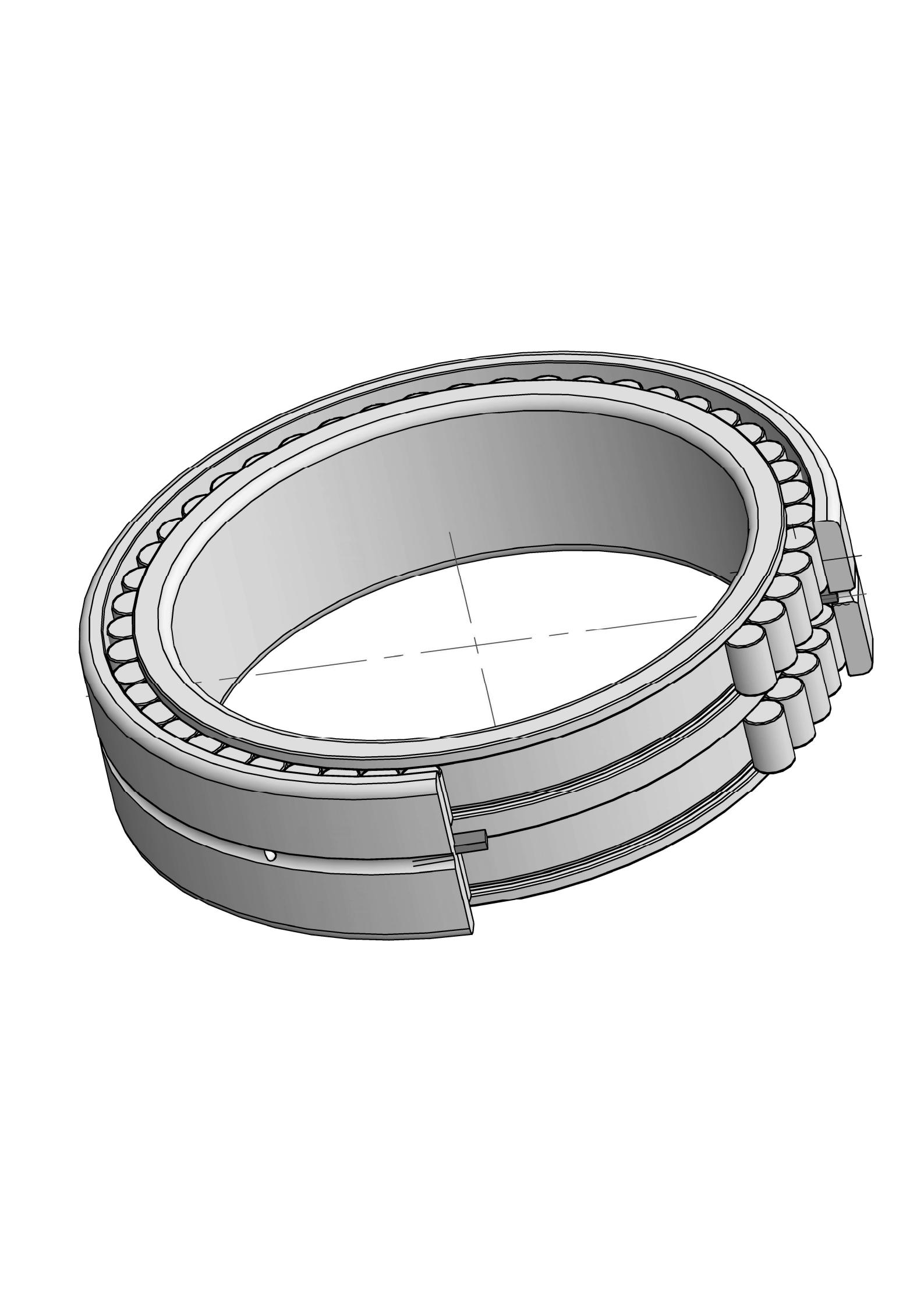 SL024916 Ob chav kab puv ntxiv cylindrical cov menyuam bearings