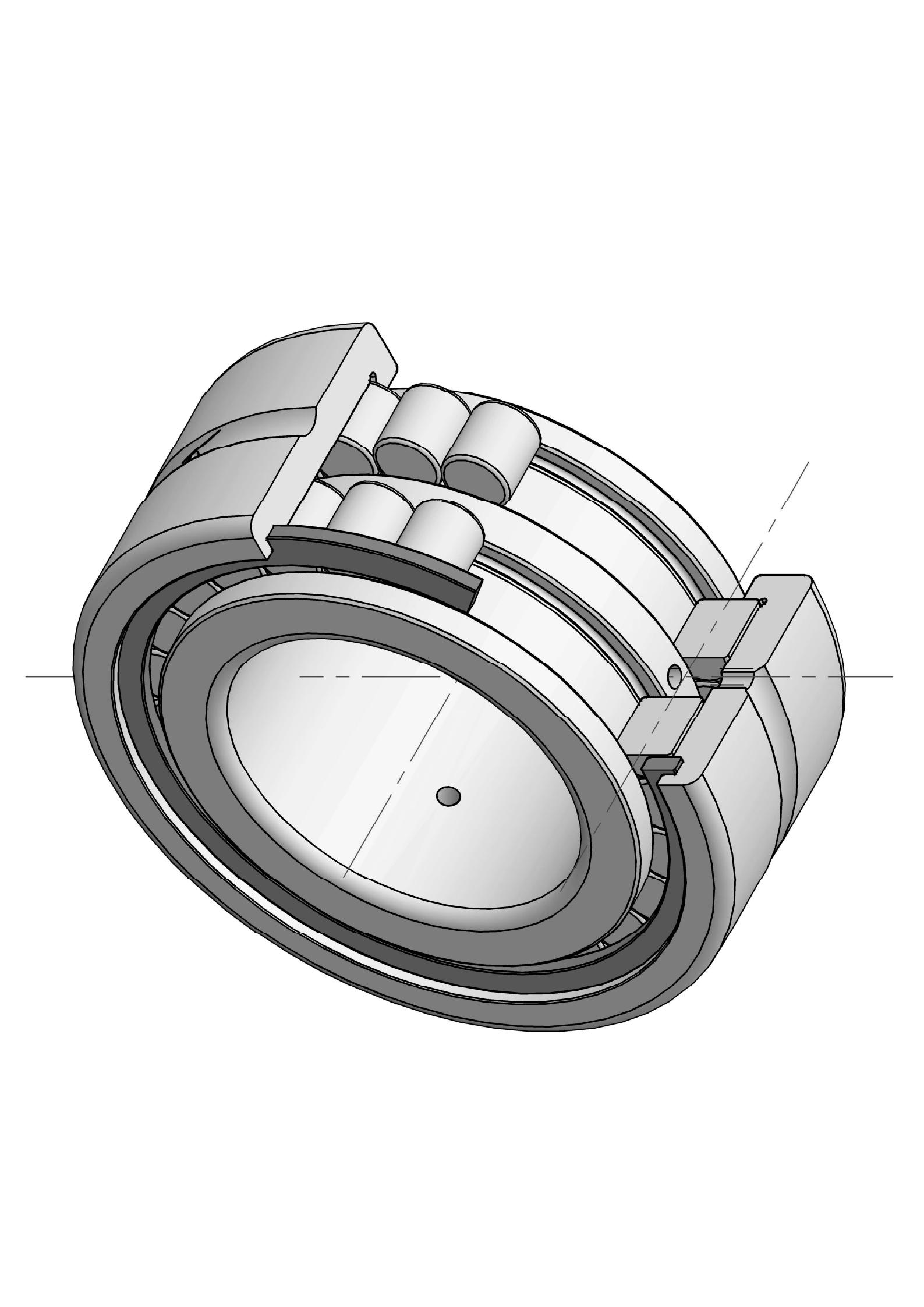 SL185017 Methalo e 'meli e tlatsanang ka li-cylindrical roller bearings