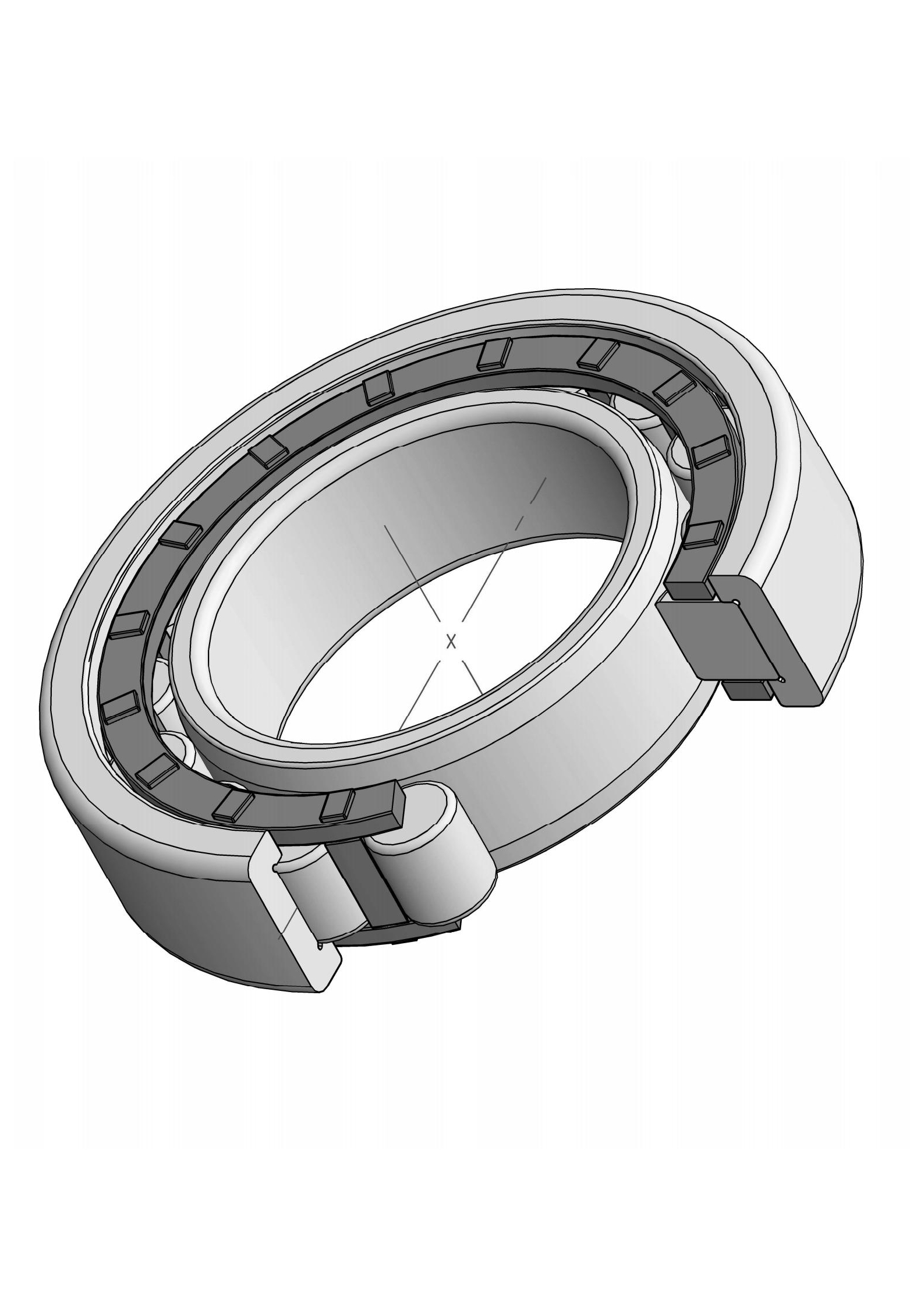 NU228-EM အတန်းဖော် Cylindrical roller bearing